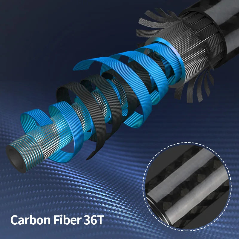 Telescopic Carbon Fiber Fishing Rod 2.1m–5.4m Super Hard