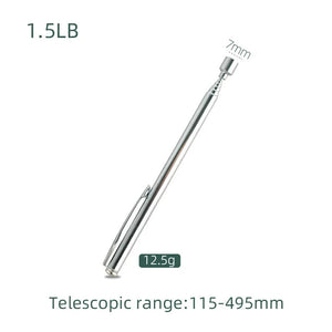 White Smoke Telescopic Magnetic Steel Ball Collector Stainless Steel Extendable Pen MARKSMAN