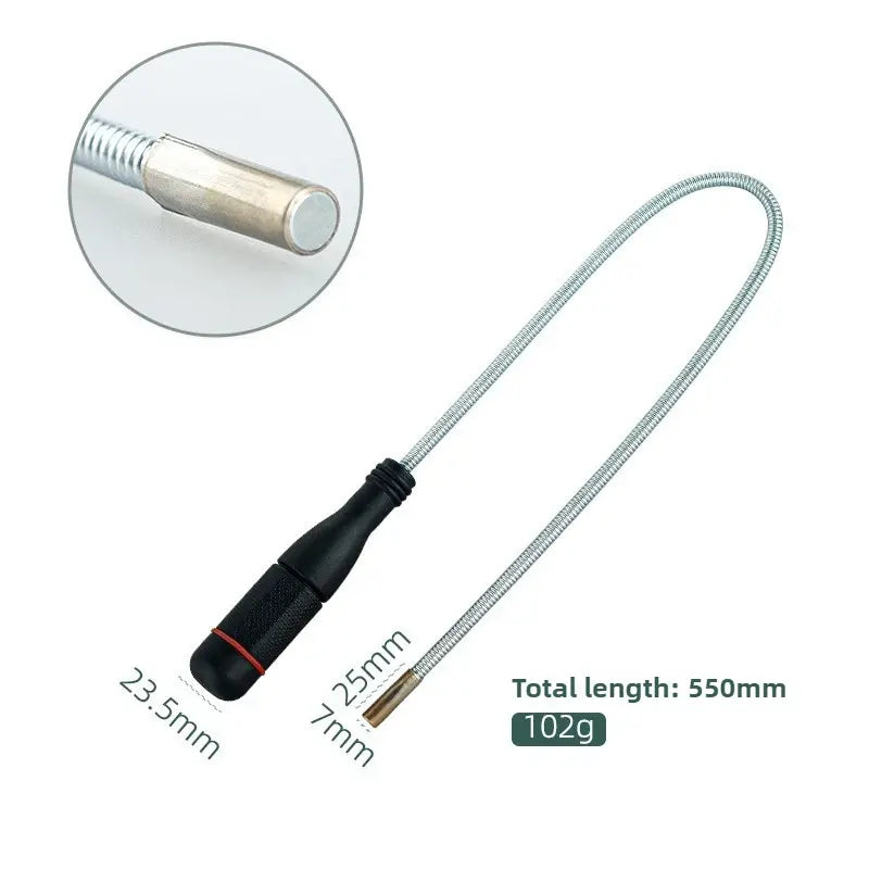 White Smoke Telescopic Magnetic Steel Ball Collector Stainless Steel Extendable Pen MARKSMAN
