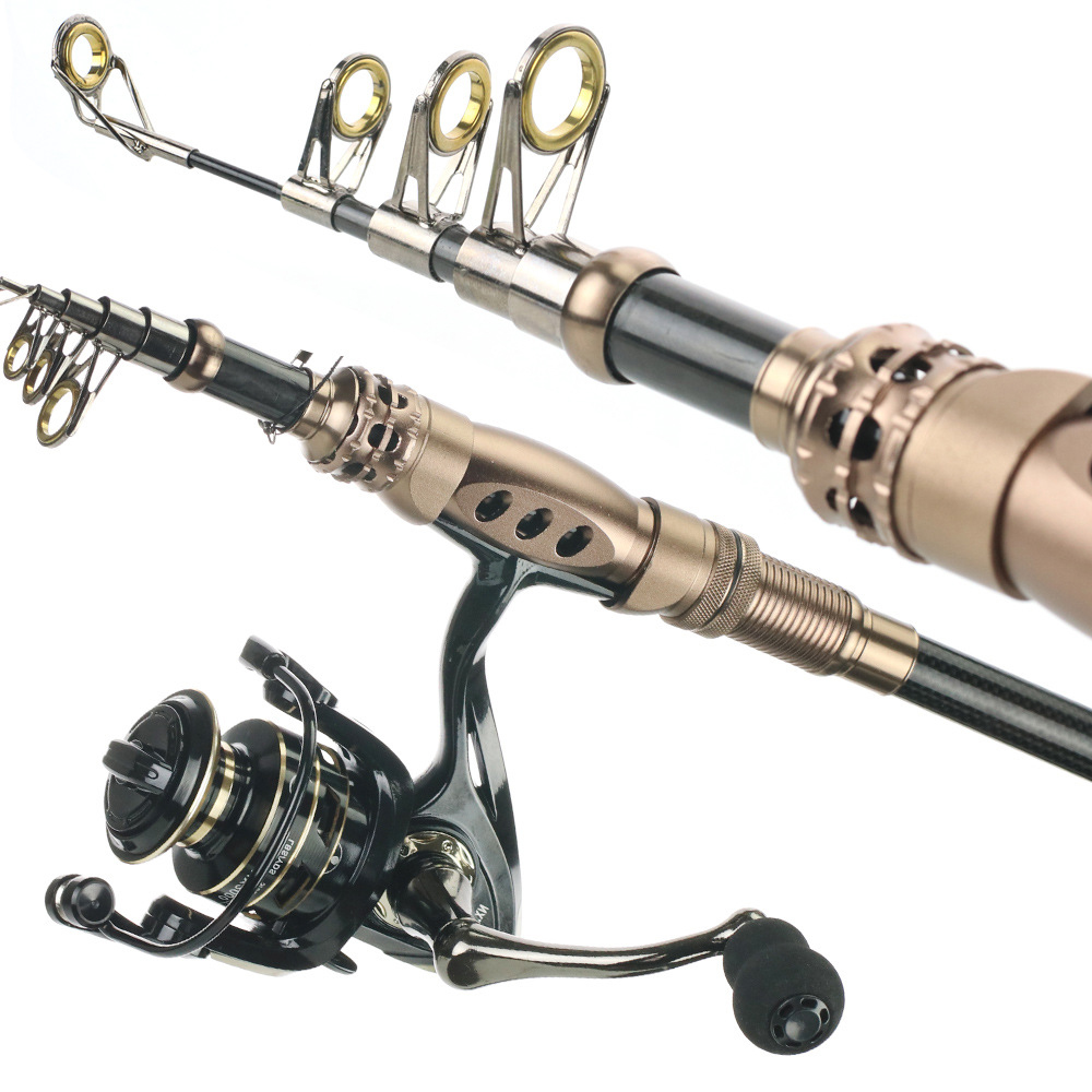 Dim Gray Telescopic Carbon Fishing Rod Outdoor Fishing Gear Sea Fishing Kit INDIAN SLINGSHOT