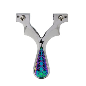 Dark Gray ThunderBolt Stainless Steel Slingshot MARKSMAN