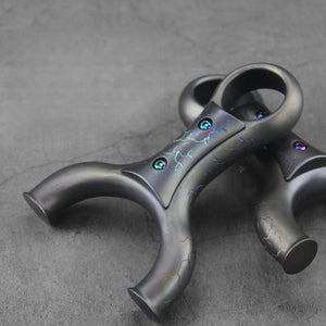 Light Slate Gray ThunderCrack Titanium Slingshot INDIAN SLINGSHOT