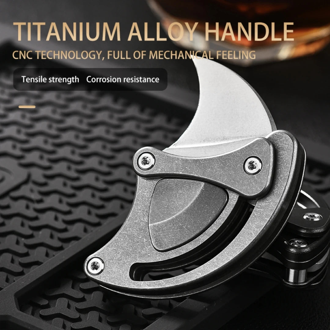 PioneerEDC Mini Titanium Alloy Folding Pocket Knife