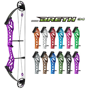 White Smoke Topoint Breth 34 Compound Bow | Aluminium Riser Topoint