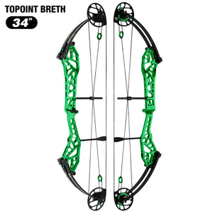 White Smoke Topoint Breth 34 Compound Bow | Aluminium Riser Topoint