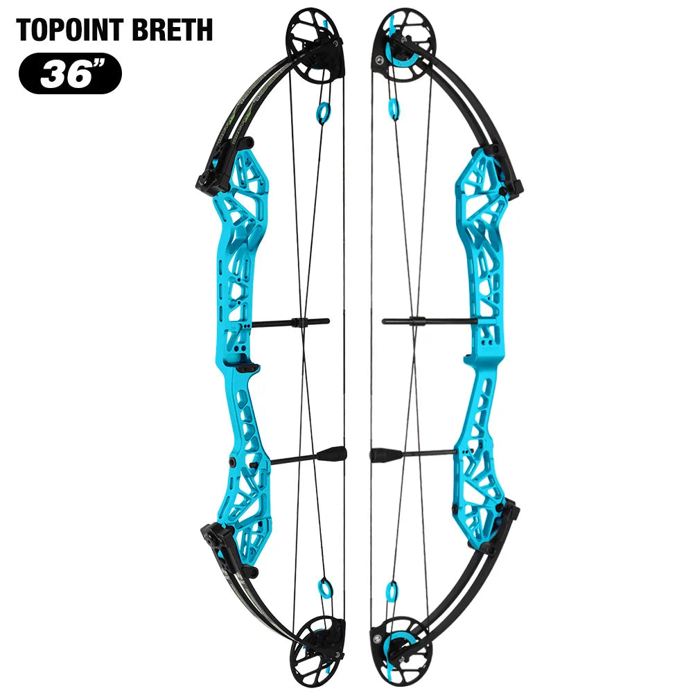 White Smoke Topoint Breth 36 Compound Bow | Archery Equipment Topoint