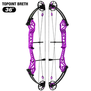 White Smoke Topoint Breth 36 Compound Bow | Archery Equipment Topoint