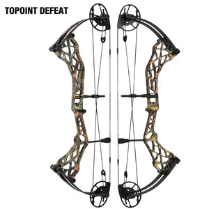 White Smoke Topoint Defeat Compound Bow – CNC Aluminium Riser INDIAN SLINGSHOT