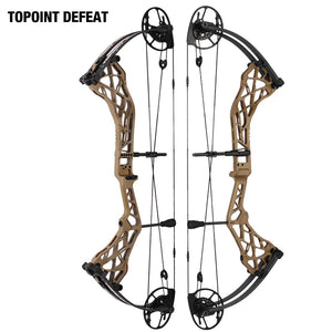 White Smoke Topoint Defeat Compound Bow – CNC Aluminium Riser INDIAN SLINGSHOT
