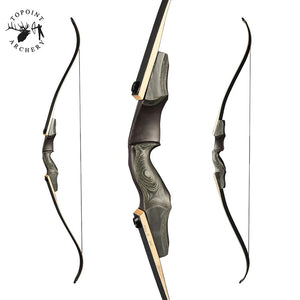 White Smoke Topoint R35 Wooden Recurve Bow Set – 15-Inch Riser with Accessories Topoint