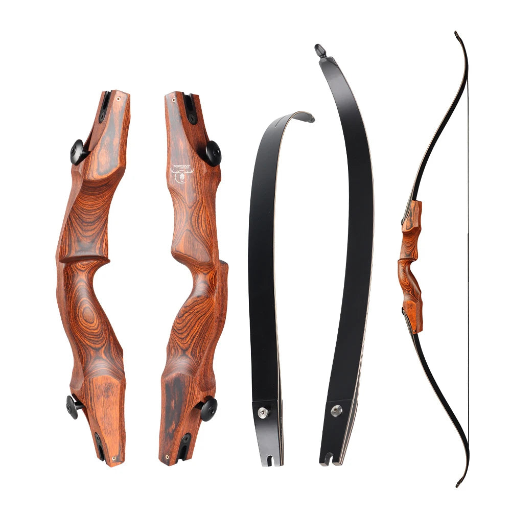White Smoke Topoint R36 Wooden Recurve Bow Riser – 17 Inch Topoint