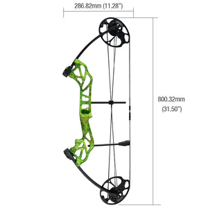 White Smoke Topoint Starting 28 TF1 Compound Bow Combo Kit Topoint