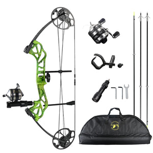 White Smoke Topoint Starting 28 TF1 Compound Bow Combo Kit Topoint