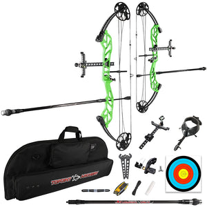 White Smoke Topoint Starting 36 Compound Bow Kit – Adjustable Aluminum Archery Bow Topoint