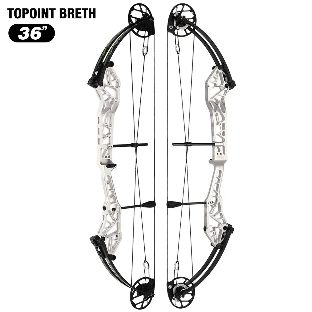 White Smoke Topoint Breth 36 Compound Bow | Archery Equipment Topoint
