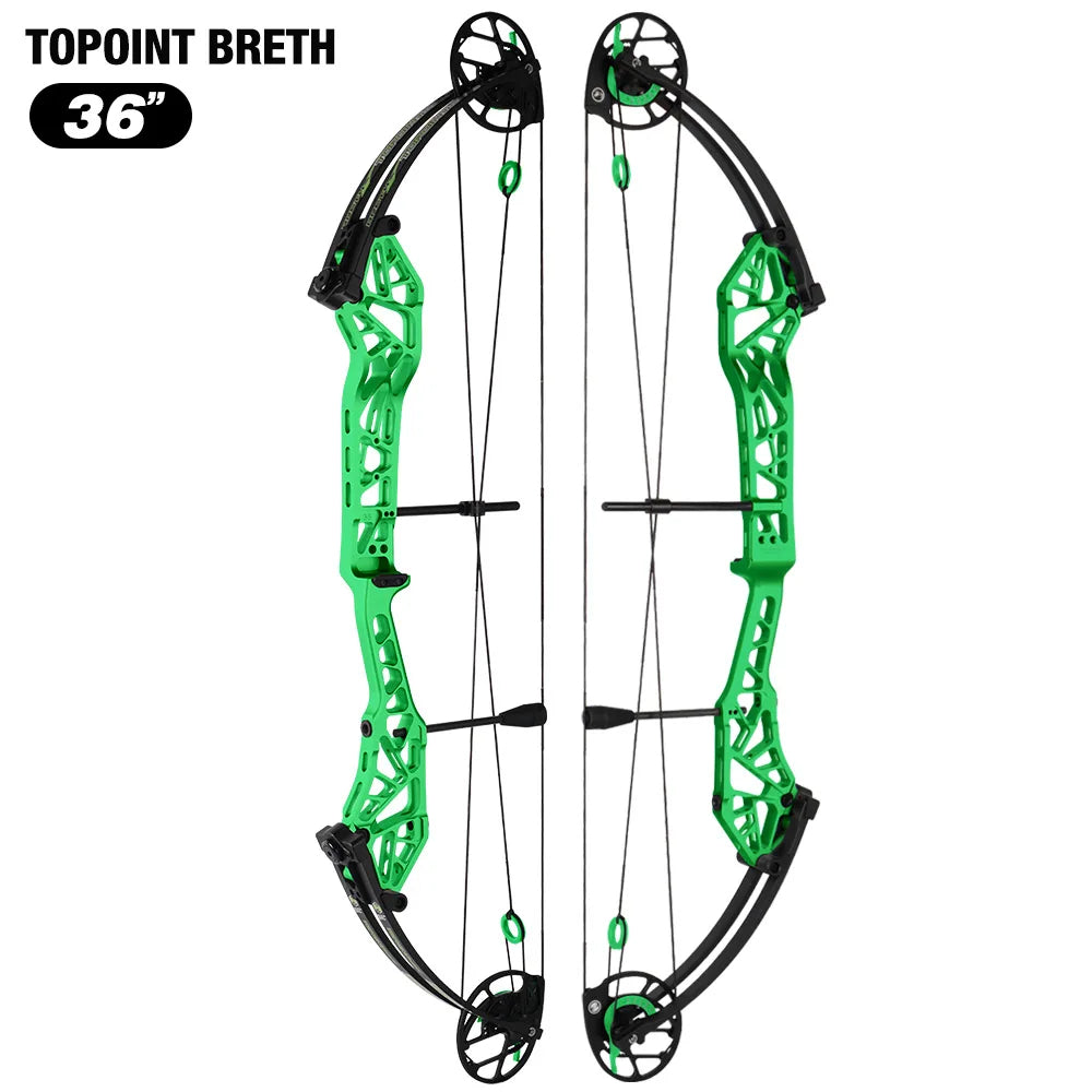 White Smoke Topoint Breth 36 Compound Bow | Archery Equipment Topoint