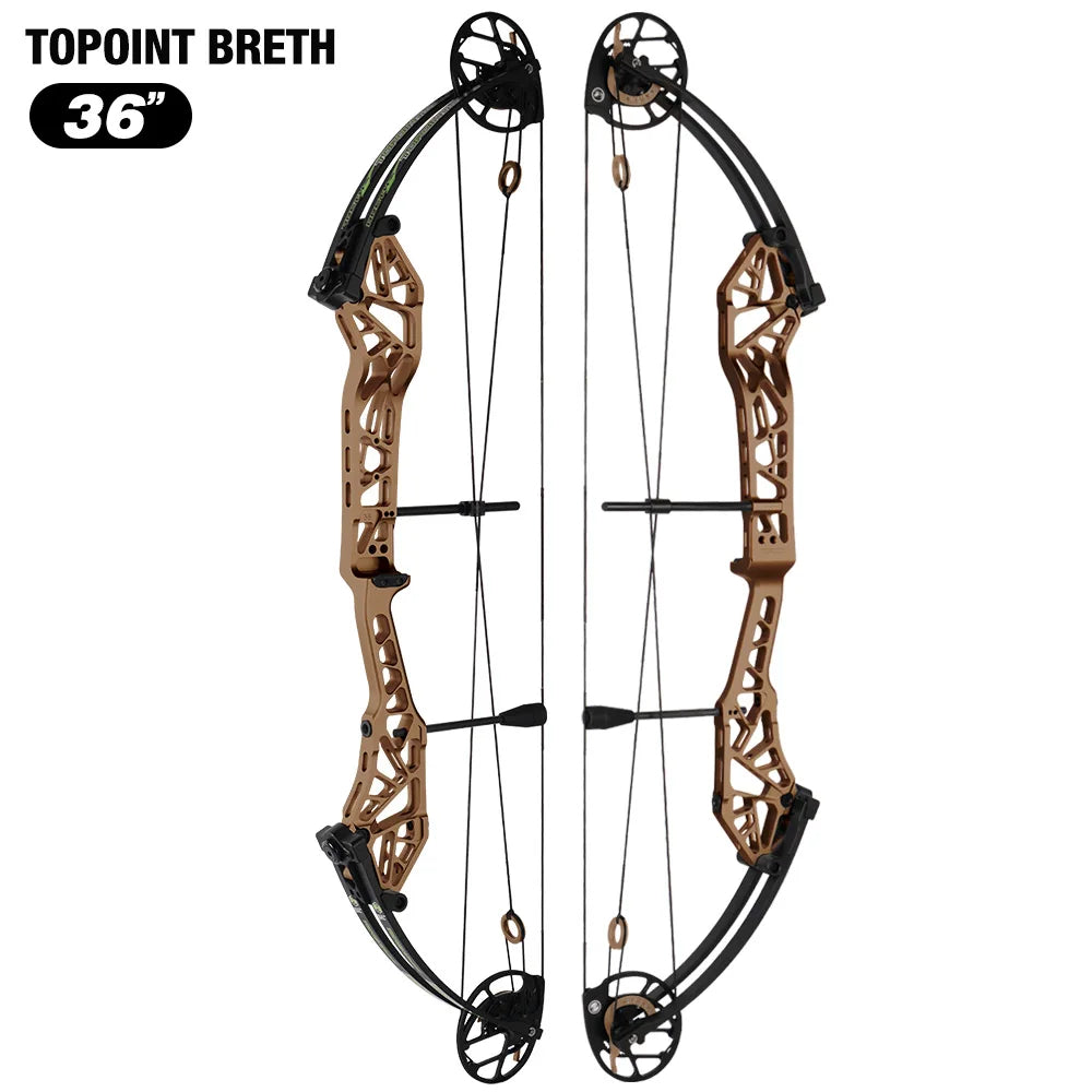 White Smoke Topoint Breth 36 Compound Bow | Archery Equipment Topoint