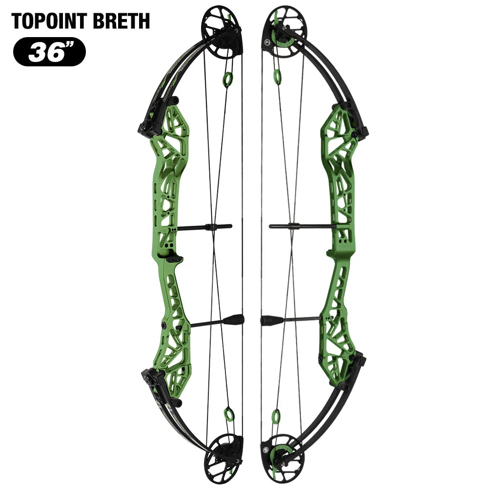 White Smoke Topoint Breth 36 Compound Bow | Archery Equipment Topoint