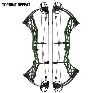 White Smoke Topoint Defeat Compound Bow – CNC Aluminium Riser INDIAN SLINGSHOT