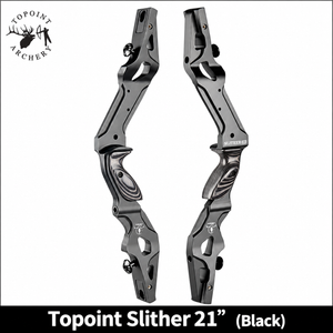 White Smoke Topoint Slither 21-Inch Recurve Bow Riser – Aluminum CNC ILF Topoint
