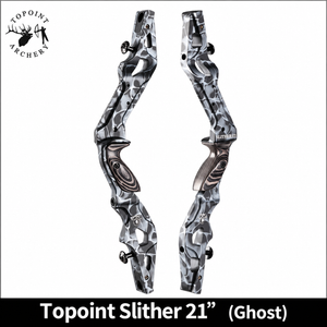 White Smoke Topoint Slither 21-Inch Recurve Bow Riser – Aluminum CNC ILF Topoint