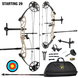 White Smoke Topoint Starting 29 Compound Bow Combo Kit Topoint