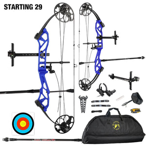 White Smoke Topoint Starting 29 Compound Bow Combo Kit Topoint