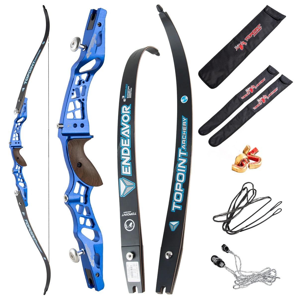 White Smoke Topoint Unison 21-Inch CNC Aluminum Recurve Bow Riser – ILF Compatible Topoint
