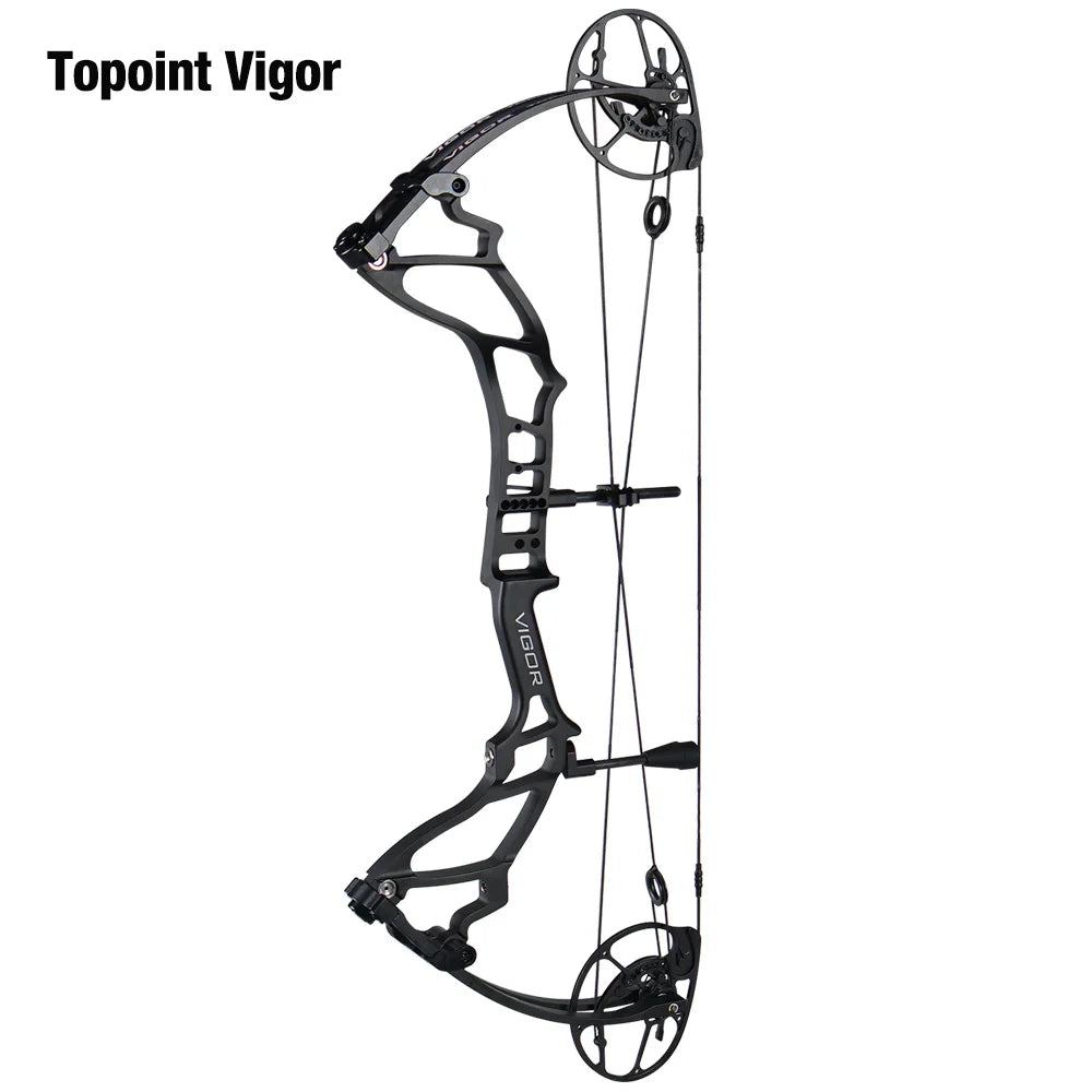 White Smoke Topoint Vigor Compound Bow | Adjustable CNC Aluminum Bow Topoint