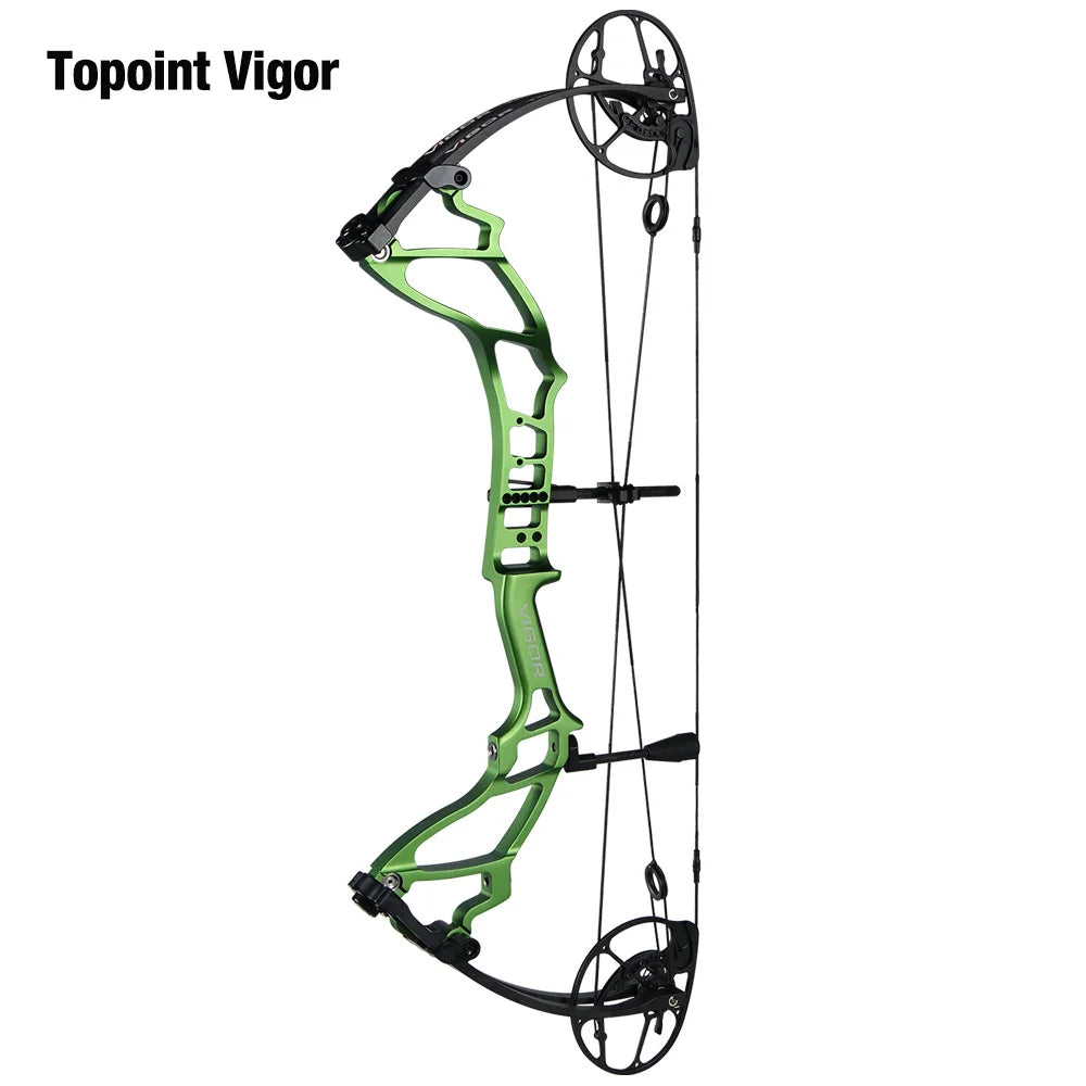 White Smoke Topoint Vigor Compound Bow | Adjustable CNC Aluminum Bow Topoint