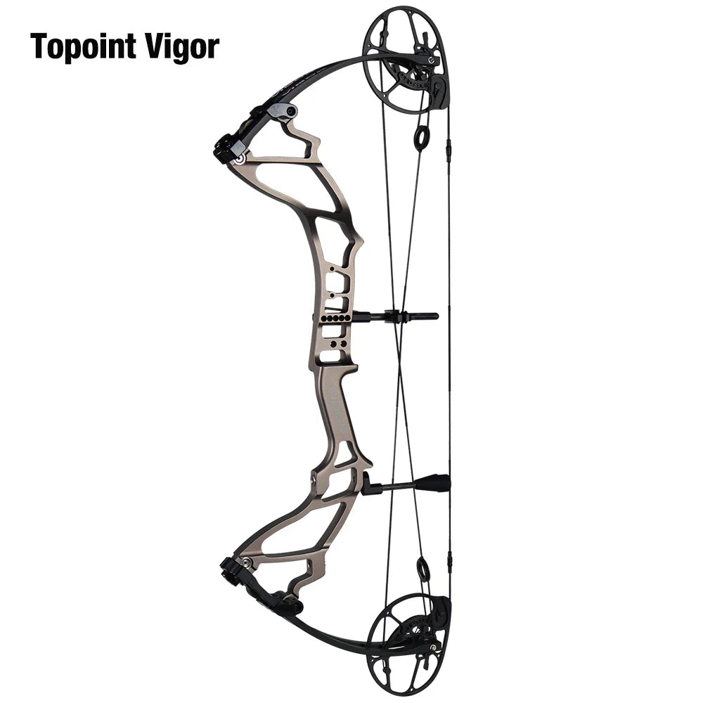 White Smoke Topoint Vigor Compound Bow | Adjustable CNC Aluminum Bow Topoint
