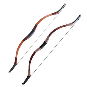 Gray SPG Traditional Bow – Handmade Recurve Bow with Epoxy Resin &amp; Sophora Wood, 10/12/18 lbs | Red &amp; Brown SPG