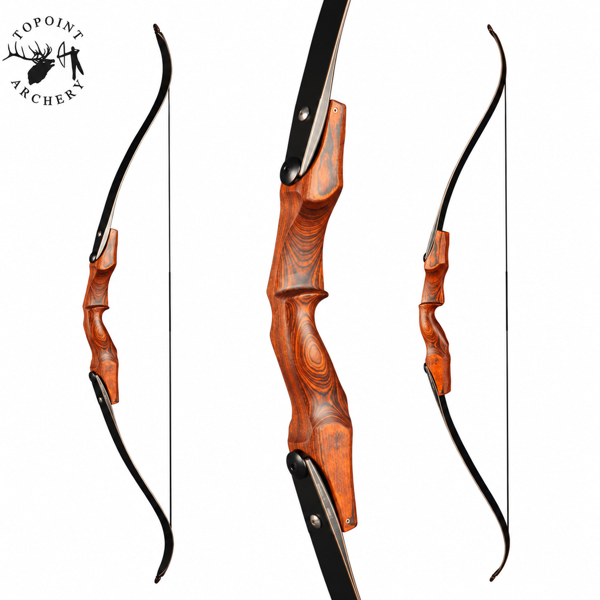 White Smoke TOPOINT R36 Wooden Recurve Bow 60 Inch ILF Bow Topoint