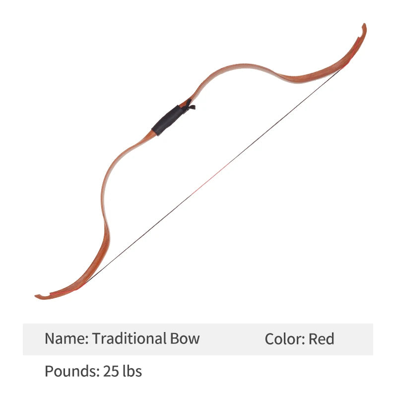 Dim Gray SPG Traditional Nano Resin Recurve Bow 25 lbs – Classic Archery Bow SPG
