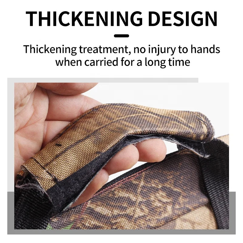 Gray SPG Triangle Compound Bow Bag – Heavy-Duty Canvas Case SPG