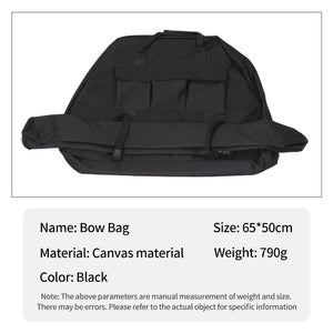 White Smoke SPG Triangle Compound Bow Bag – Heavy-Duty Canvas Case SPG