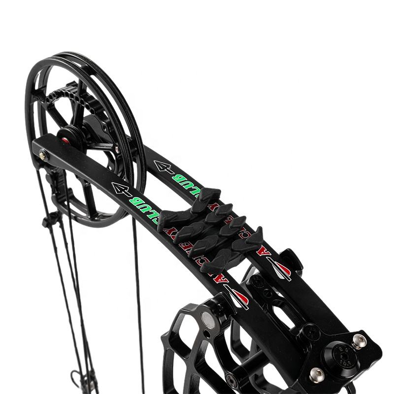 Black 30-78LBS Adjustable Archery Steel Ball Compound Bow and Arrow Set For Adults Outdoor Sport Shooting MARKSMAN