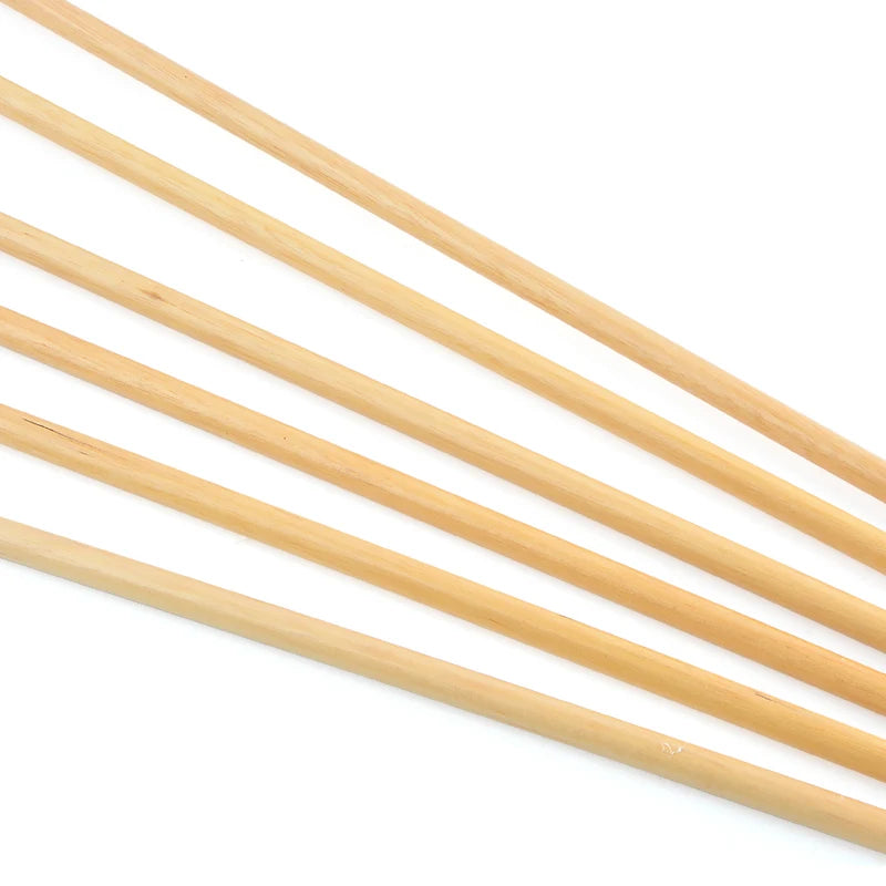 White Smoke 8.5mm Wooden Archery Arrow with Turkey Feather Fletching | 32" Indonesian Cypress Shaft for Recurve & Compound Bow INDIAN SLINGSHOT