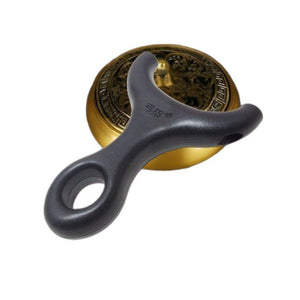 White Smoke U-Grip Lite Black Mini Slingshot – Compact ABS Ergonomic Arc Handle for Outdoor Recreation INDIAN SLINGSHOT