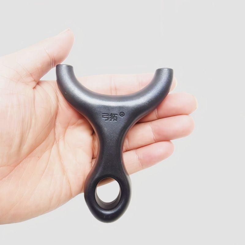 Lavender U-Grip Lite Black Mini Slingshot – Compact ABS Ergonomic Arc Handle for Outdoor Recreation INDIAN SLINGSHOT