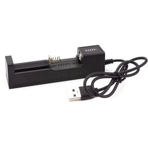White Smoke USB Charger for 14250 Battery – Charging Accessory for Green Laser Module INDIAN SLINGSHOT