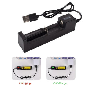 White Smoke USB Charger for 14250 Battery – Charging Accessory for Green Laser Module INDIAN SLINGSHOT
