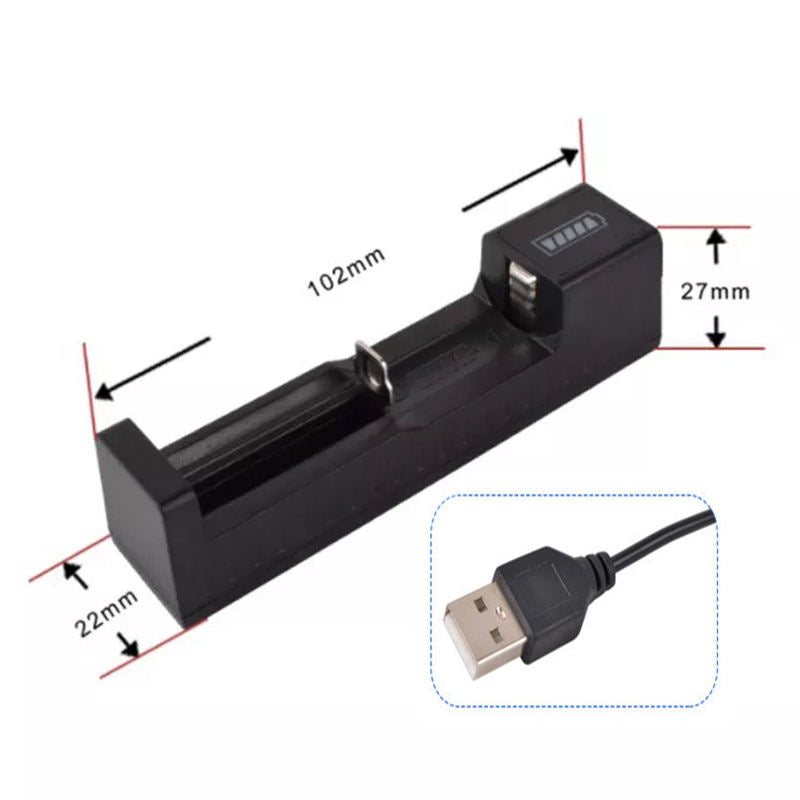 White Smoke USB Charger for 14250 Battery – Charging Accessory for Green Laser Module INDIAN SLINGSHOT