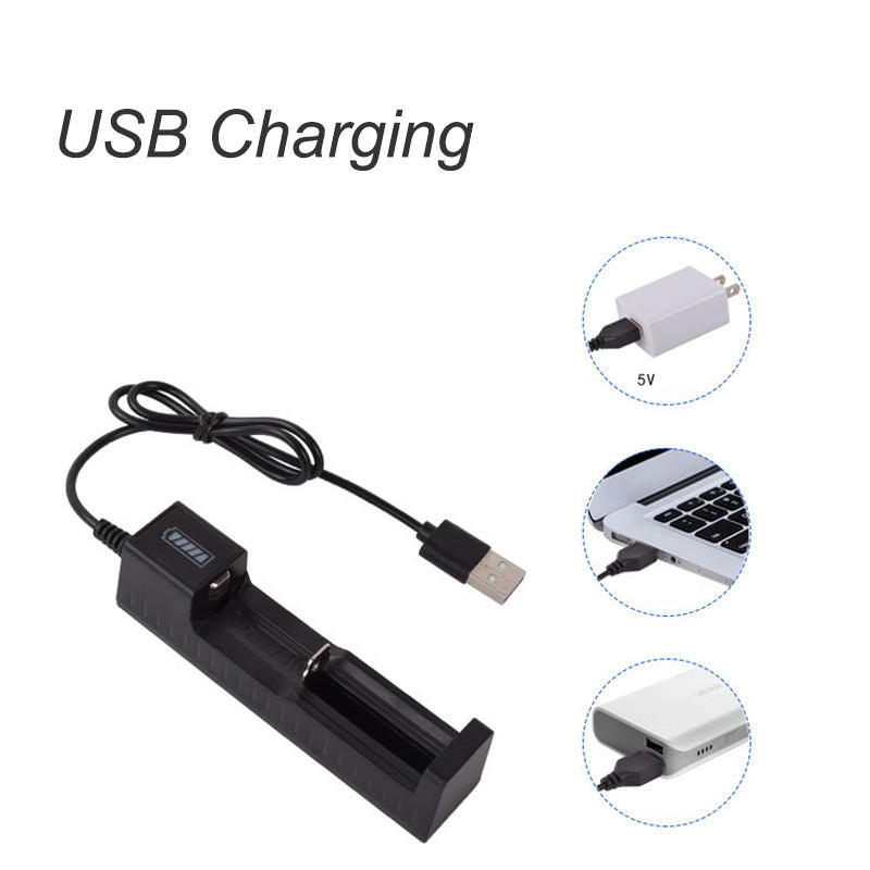 White Smoke USB Charger for 14250 Battery – Charging Accessory for Green Laser Module INDIAN SLINGSHOT