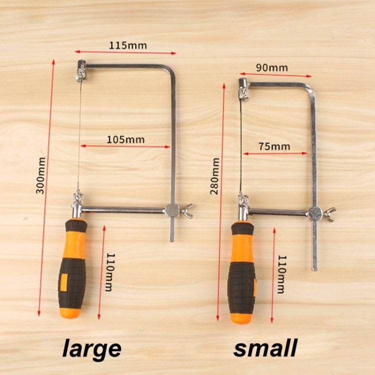 Wheat U-Shape Adjustable Hacksaw with Carbon Steel Spiral Saw Blades for Metal, Wood, Plastic, Wire – DIY Portable Woodworking Hand Tool XPULT