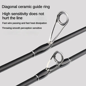 Light Gray Ultra Light Carbon Fiber Lure Fishing Rod MARKSMAN
