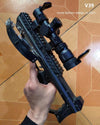 Dark Slate Gray Portable Multifunctional V39 Mini Crossbow Shooting Toy Play With 6MM Ball And Mini Arrows INDIAN SLINGSHOT