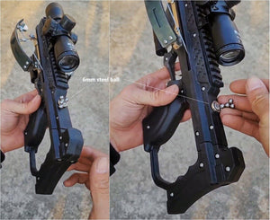 Rosy Brown Portable Multifunctional V39 Mini Crossbow Shooting Toy Play With 6MM Ball And Mini Arrows MARKSMAN