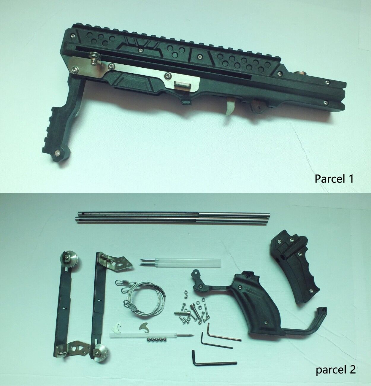 Powder Blue Portable Multifunctional V39 Mini Crossbow Shooting Toy Play With 6MM Ball And Mini Arrows MARKSMAN
