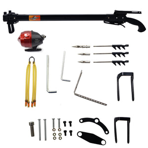 White Smoke VELTRON Long Rod Outdoor Fishing Set with Reel & Accessories INDIAN SLINGSHOT